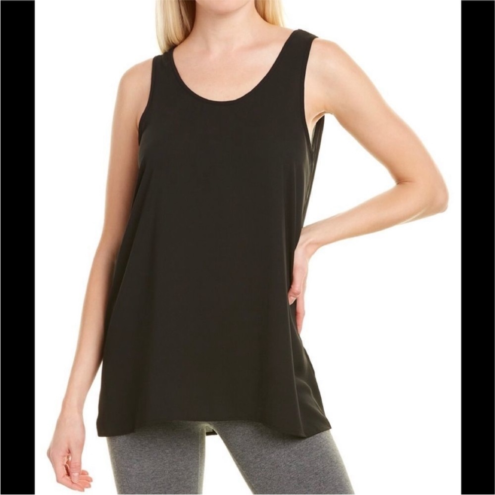 NWT✨ SPANX Perfect Length Top, Chiffon Tank Black Sz XS
